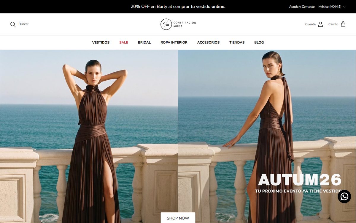 Conspiración Moda homepage