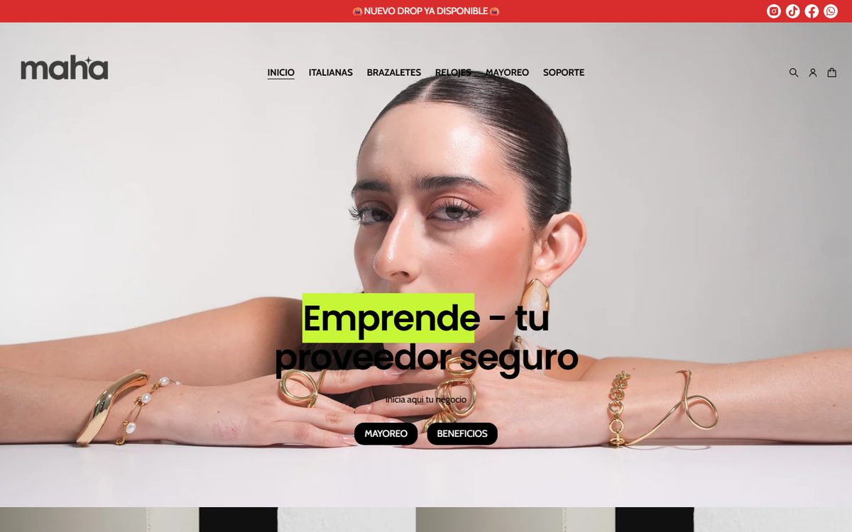 Maha Accesorios homepage