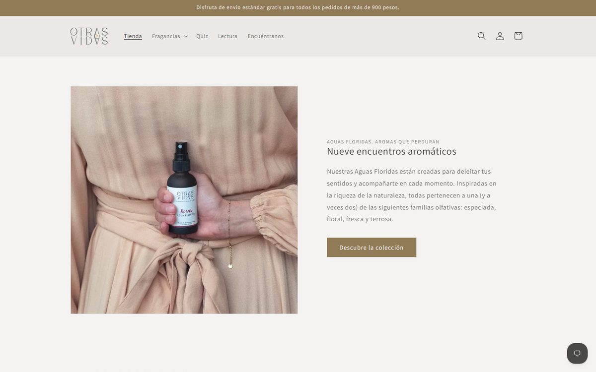 Otras Vidas homepage