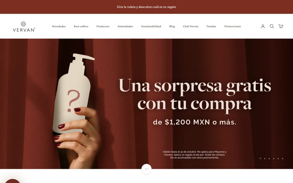 Vervan homepage