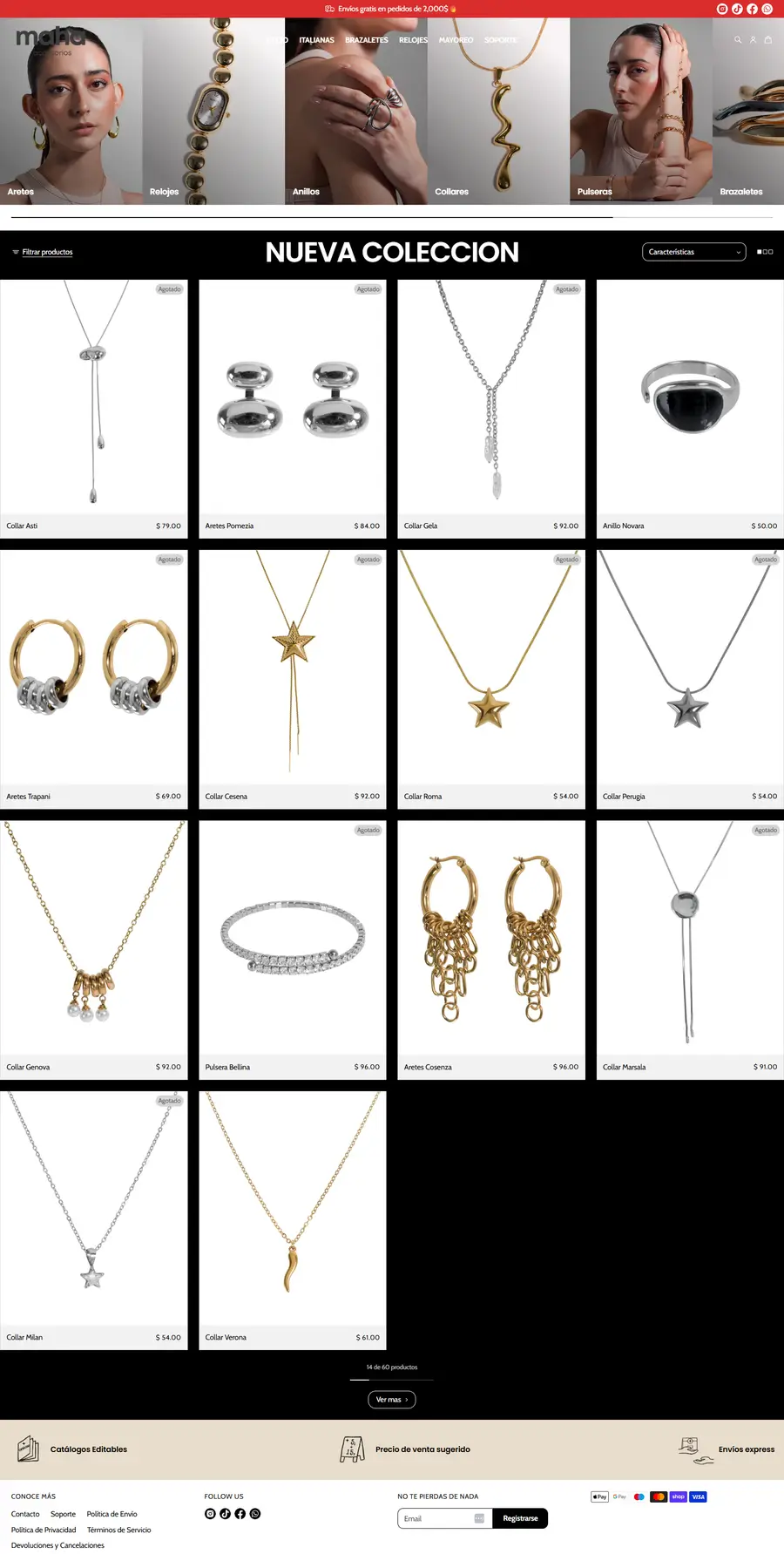 Collection page