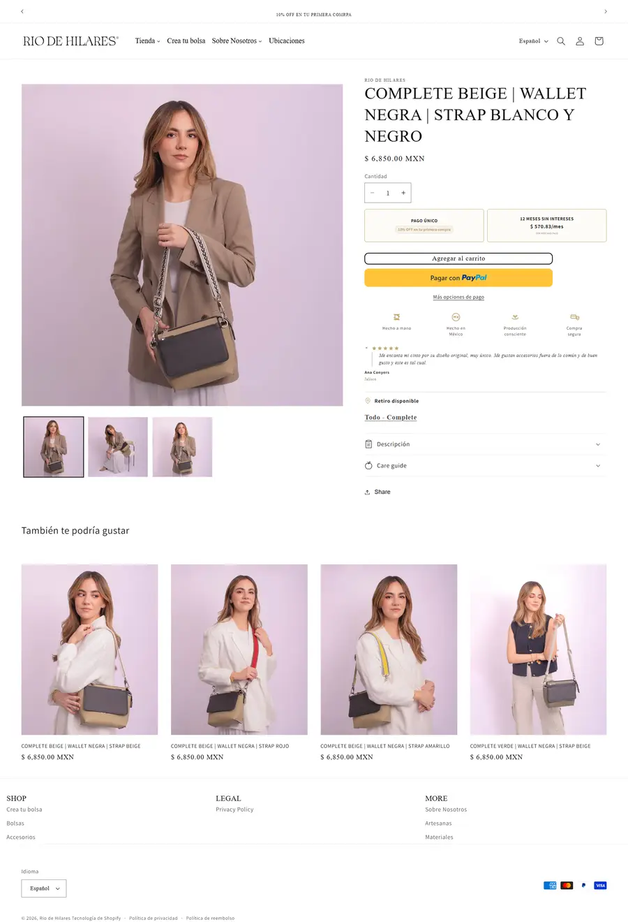 Product page