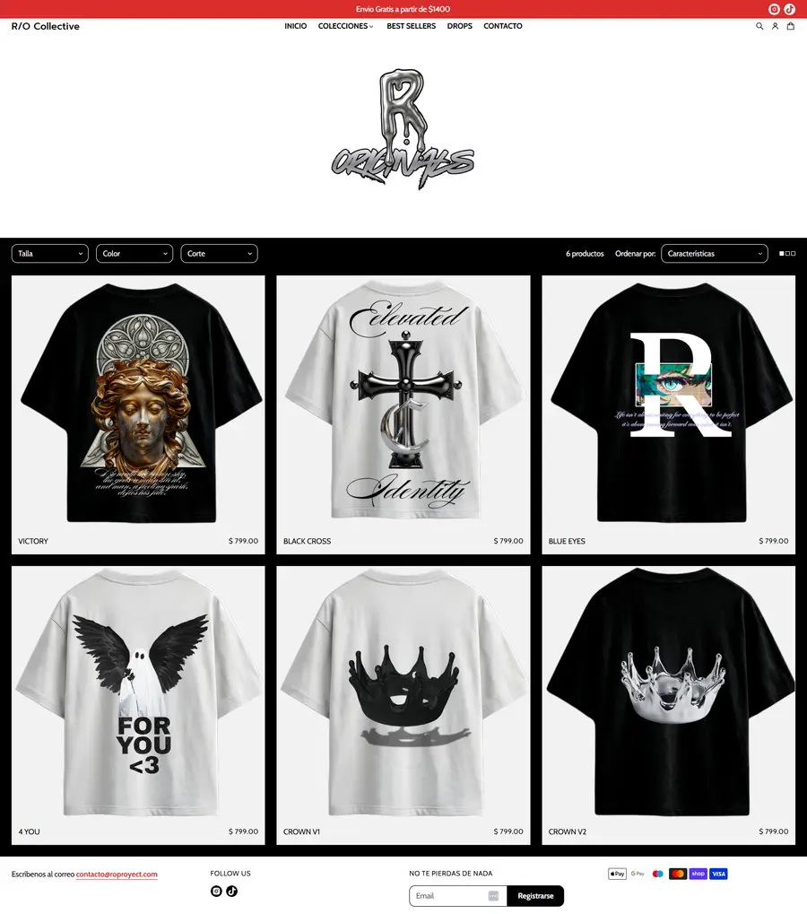 Collection page